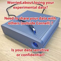 Data Storage
Is your data sensitive?
The Data Storage Finder can help match your data needs.